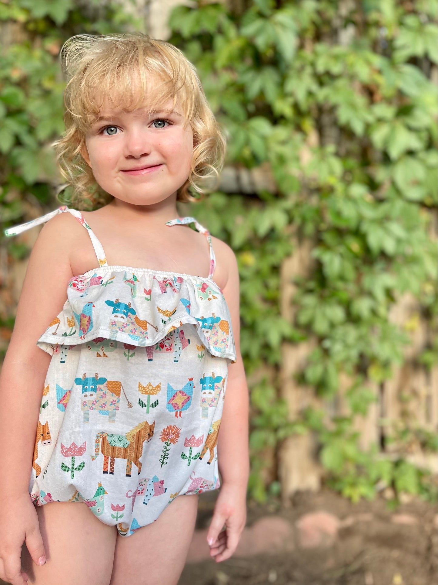 Barnyard Ruffle Romper
