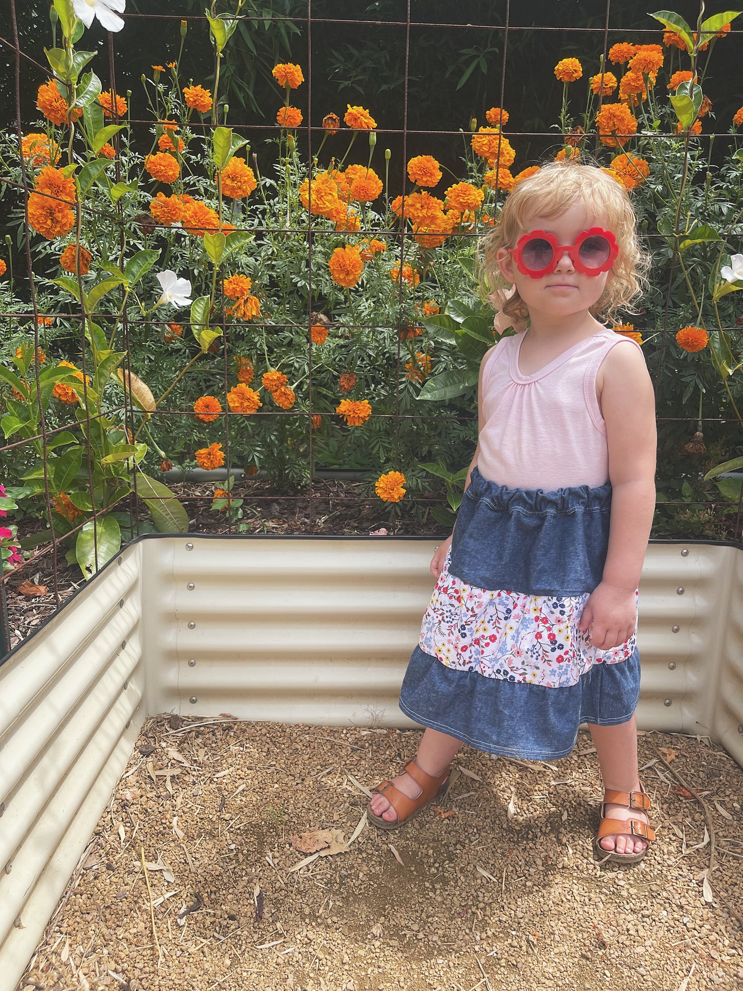 Prairie Petals Patchwork Skirt