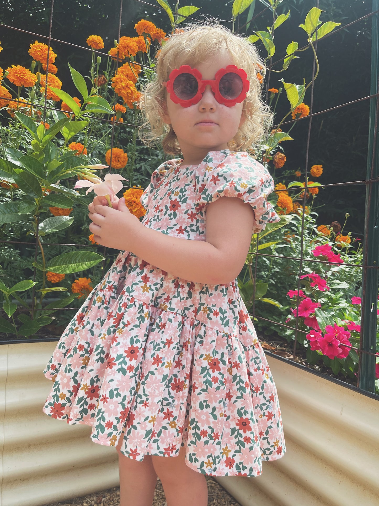 Flutter and Bloom Dress Pink