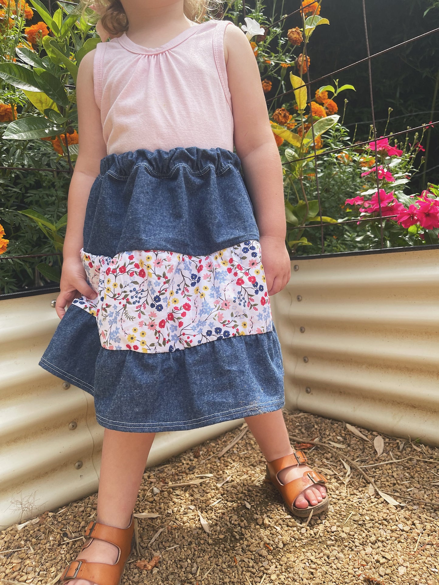 Prairie Petals Patchwork Skirt