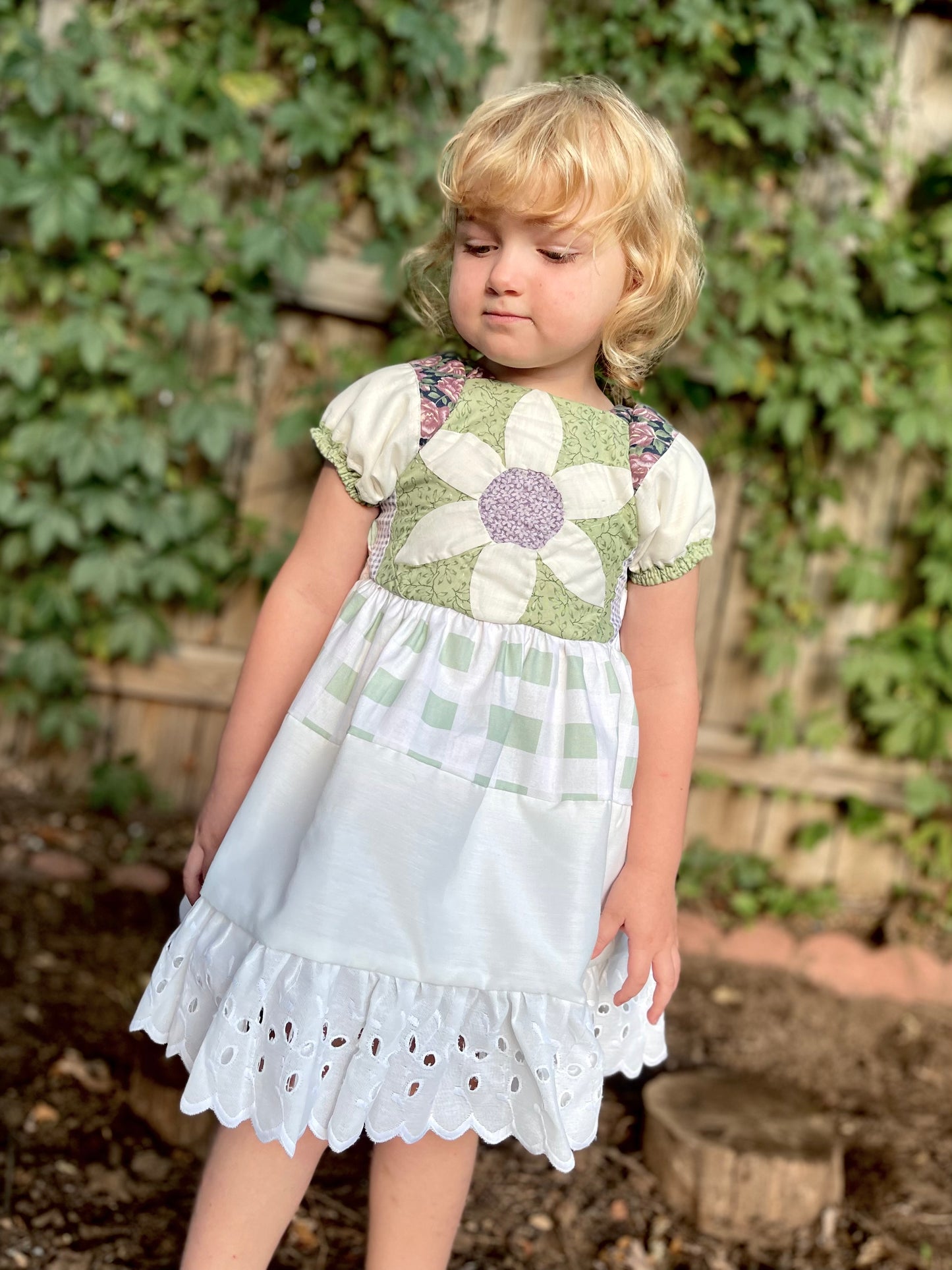 Patchwork Up-cycled Quilt Dress