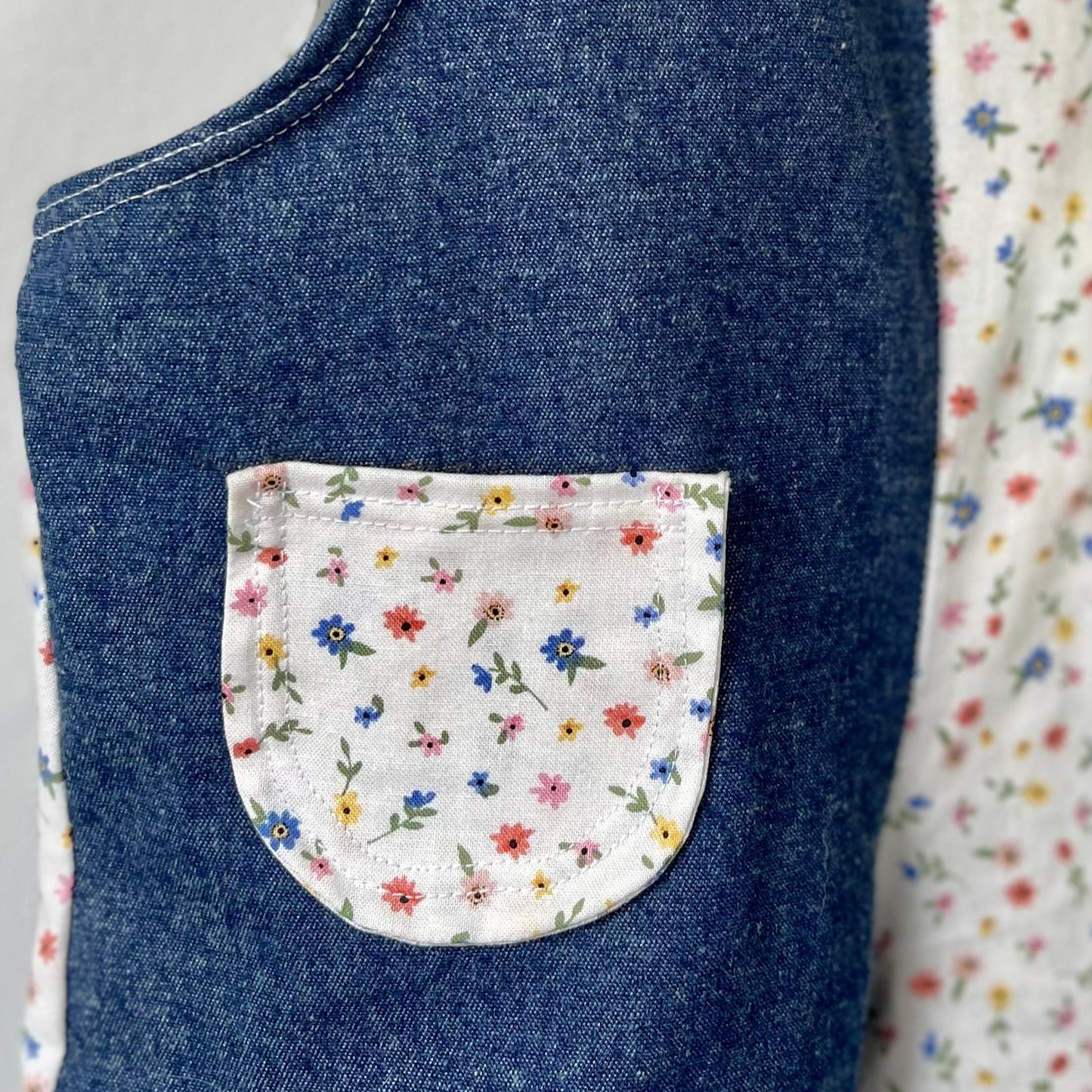 Patchwork Pocket Romper