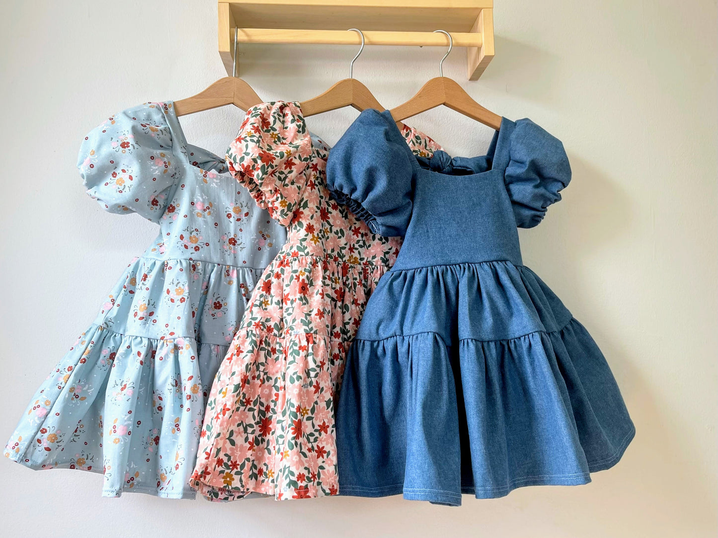 Flutter and Bloom Dress Denim