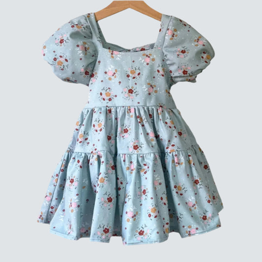Flutter and Bloom Dress Blue