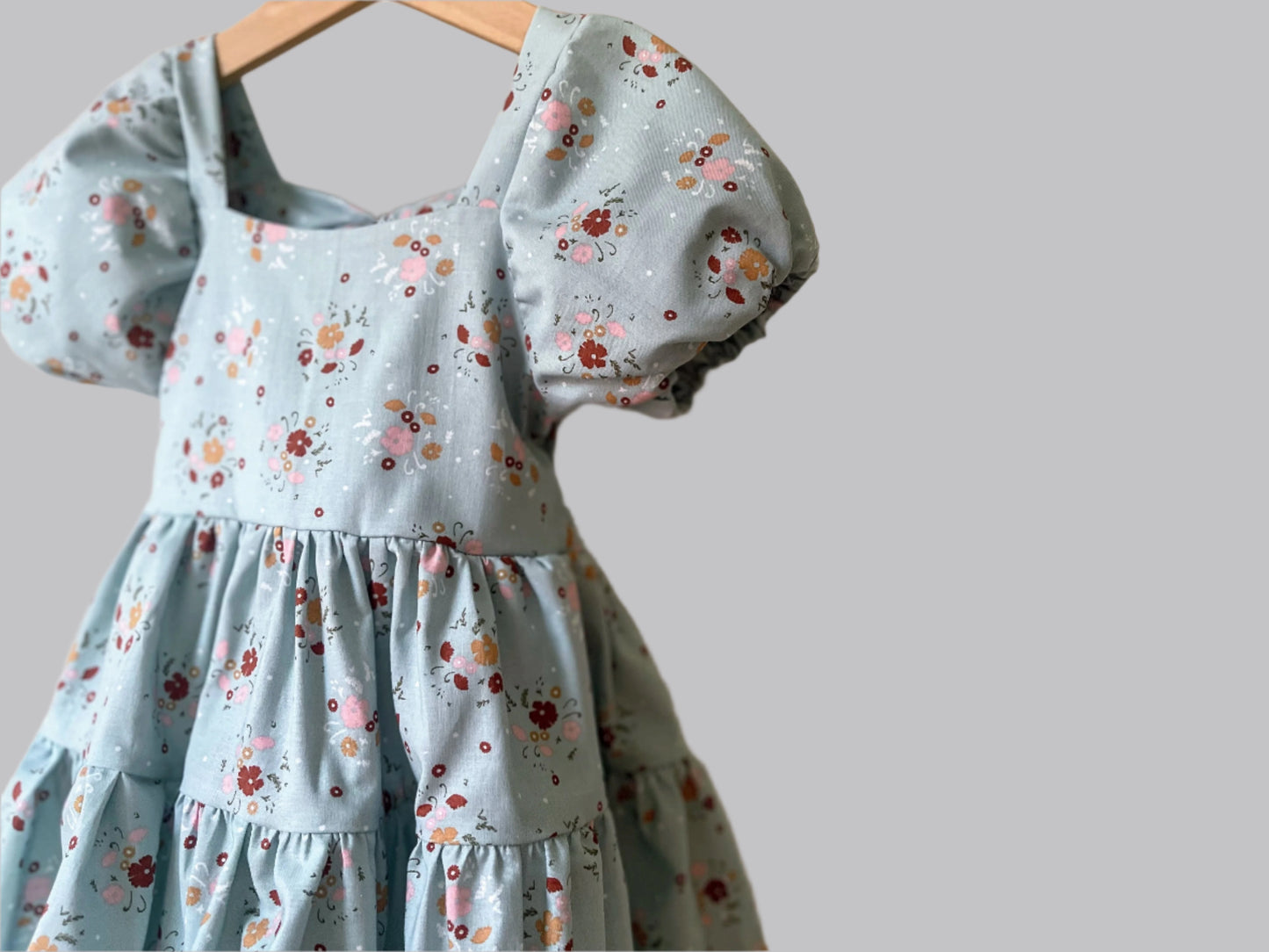 Flutter and Bloom Dress Blue