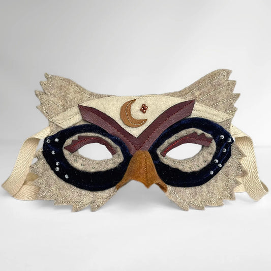 Wise and Wizardly Owl Felt Mask