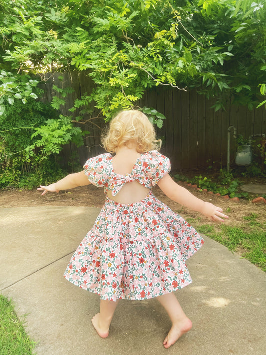 Flutter and Bloom Dress Pink