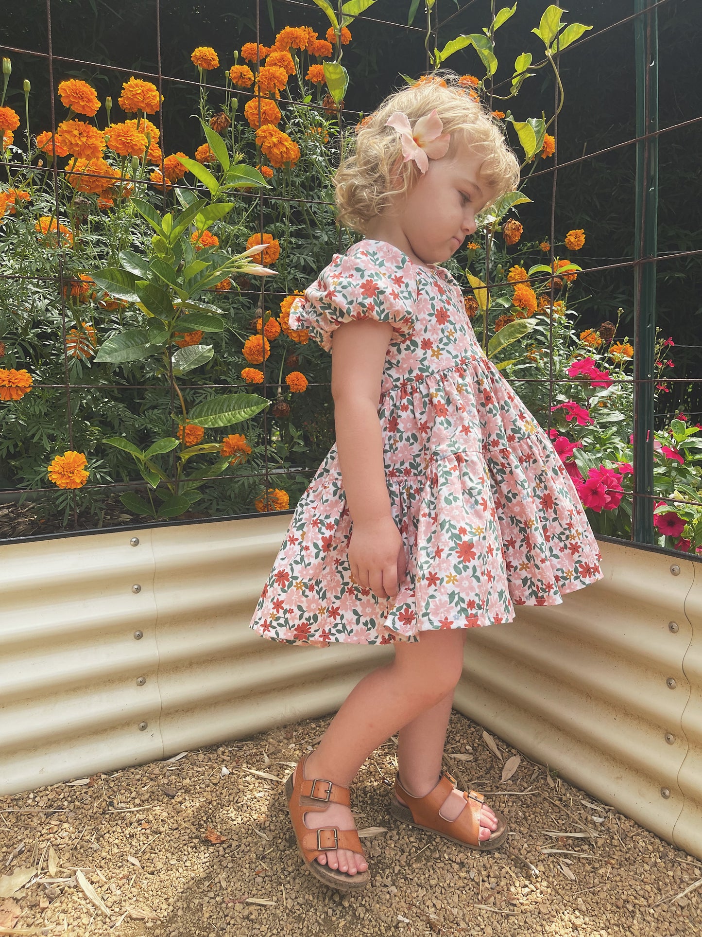 Flutter and Bloom Dress Pink