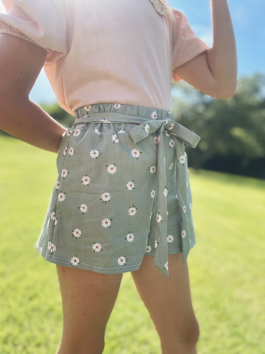 Wild Daisy Paperbag Shorts