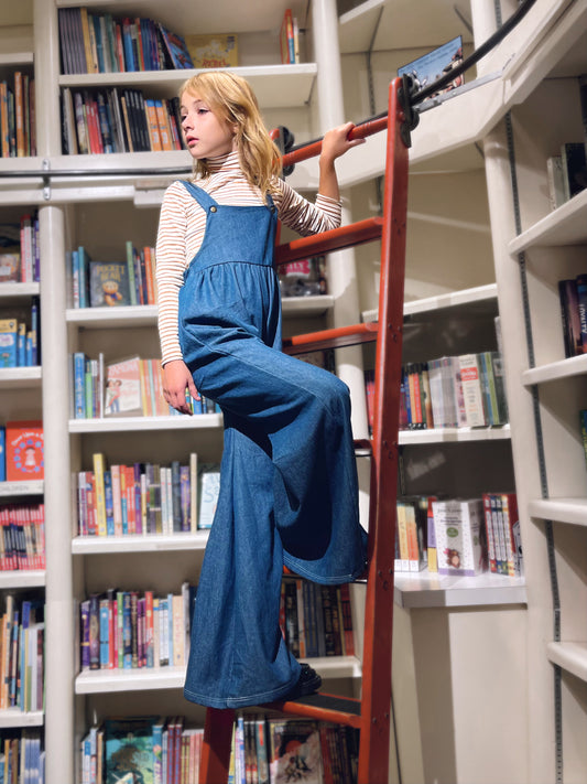Denim Wide Leg Jumpsuit
