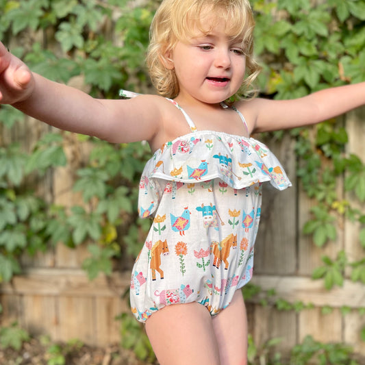 Barnyard Ruffle Romper
