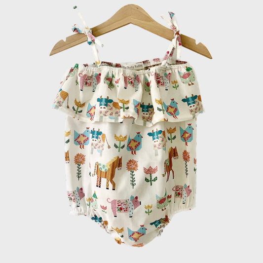 Barnyard Ruffle Romper