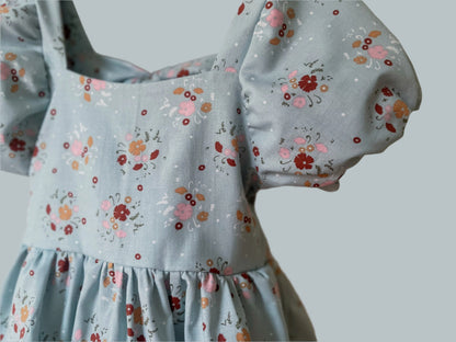 Flutter and Bloom Dress Blue