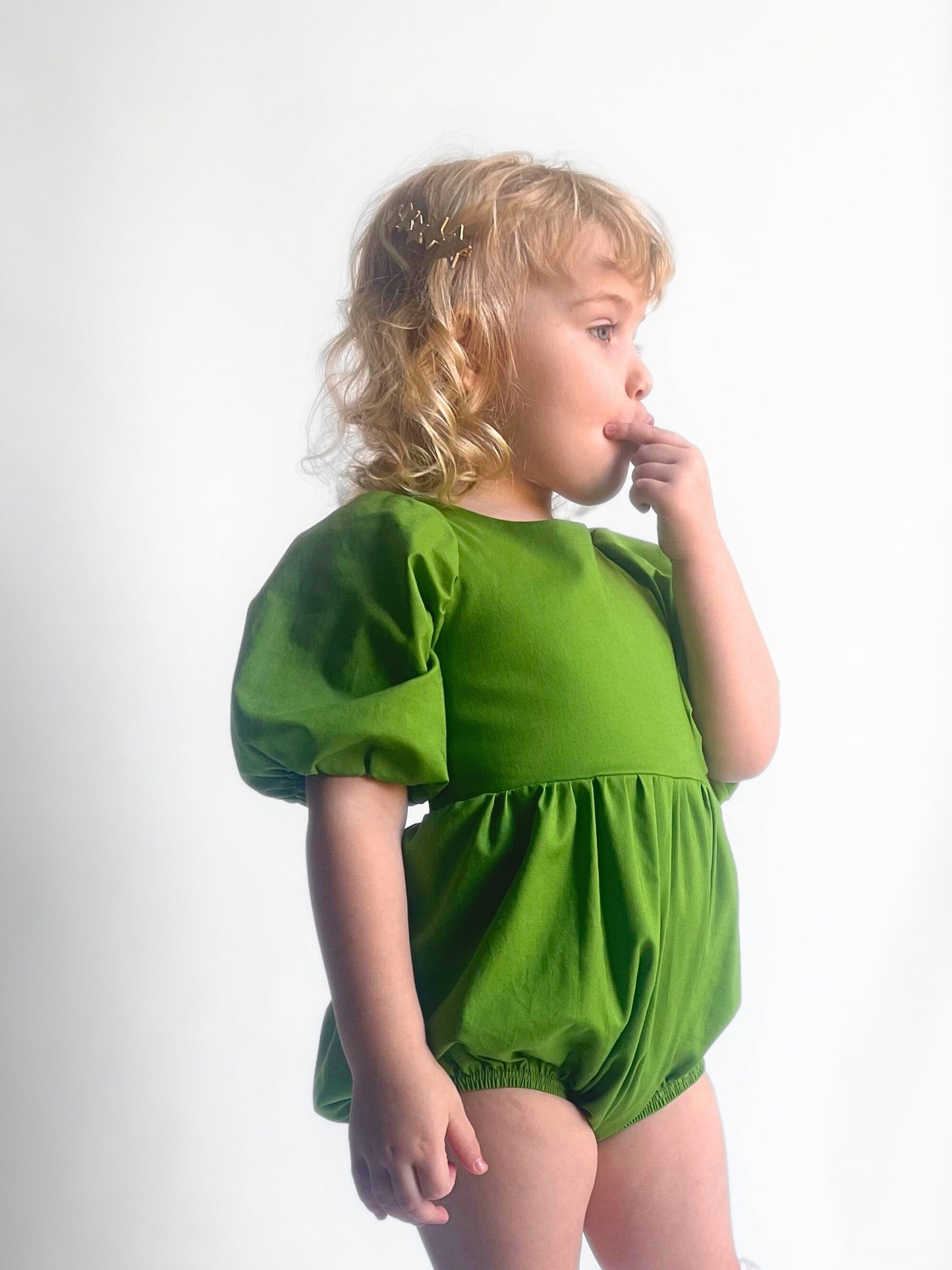 Pear Green Bubble Romper