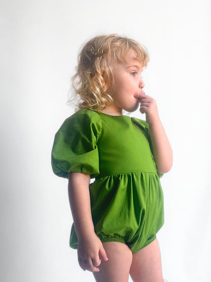 Pear Green Bubble Romper