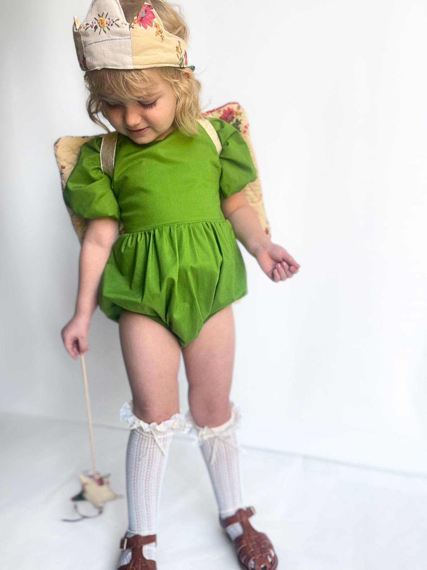Pear Green Bubble Romper