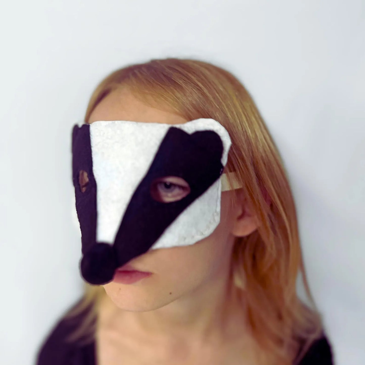 Brave Little Badger Felt Mask