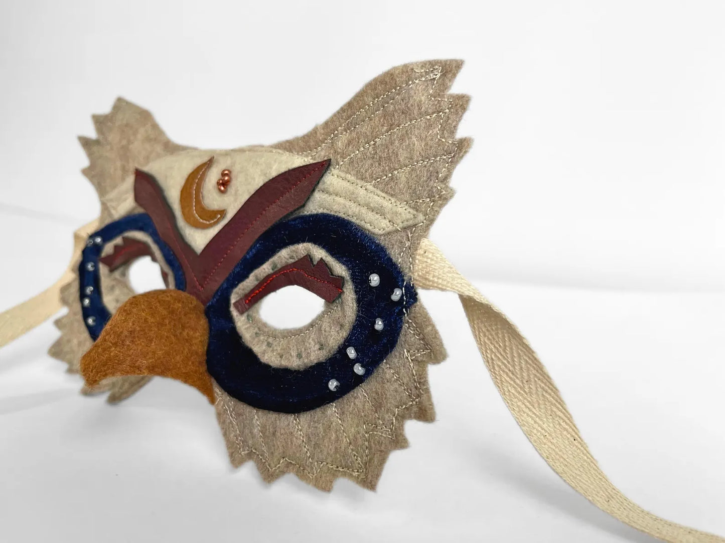 Wise and Wizardly Owl Felt Mask