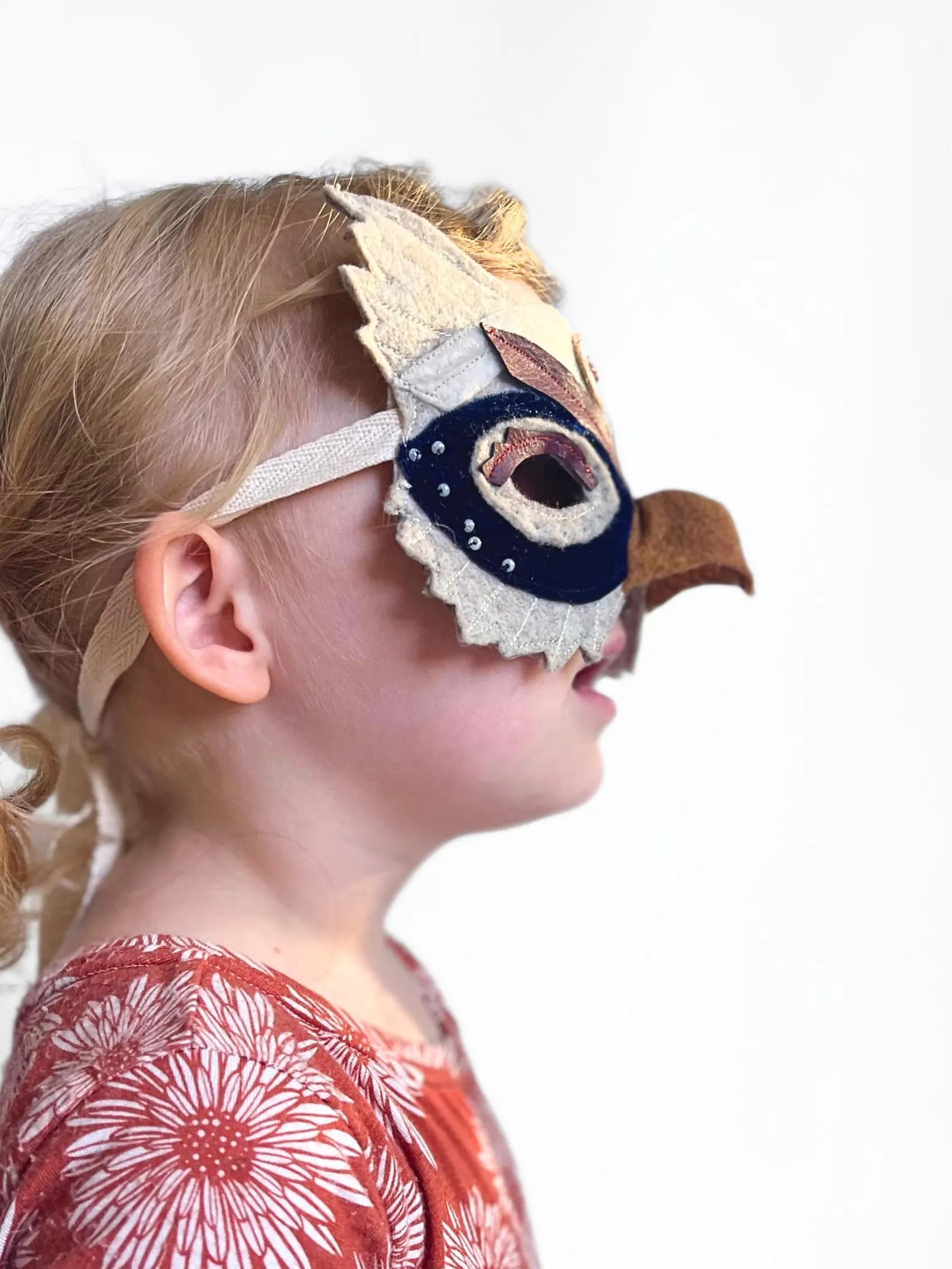 Wise and Wizardly Owl Felt Mask