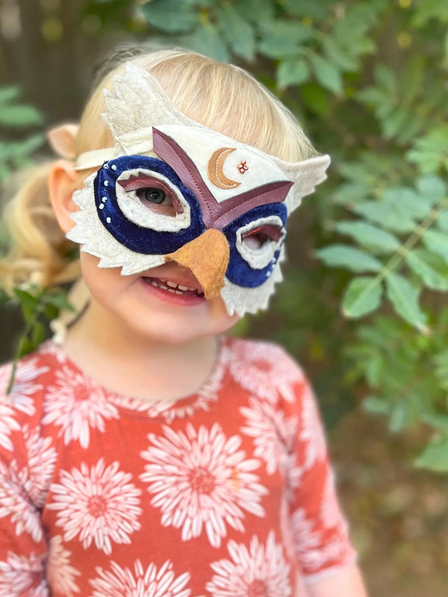 Wise and Wizardly Owl Felt Mask