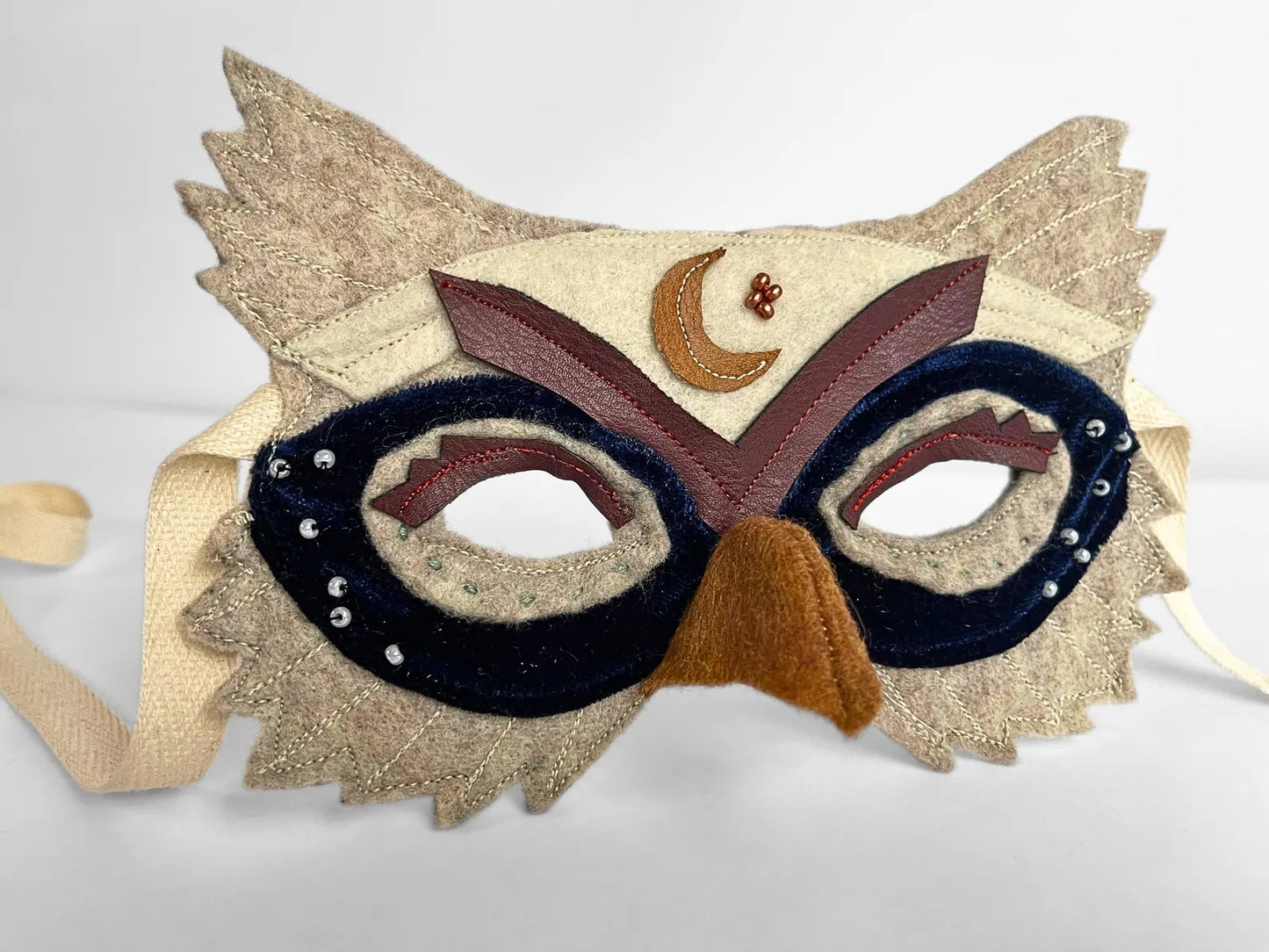 Wise and Wizardly Owl Felt Mask