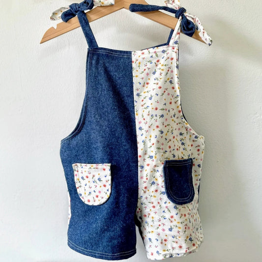 Patchwork Pocket Romper